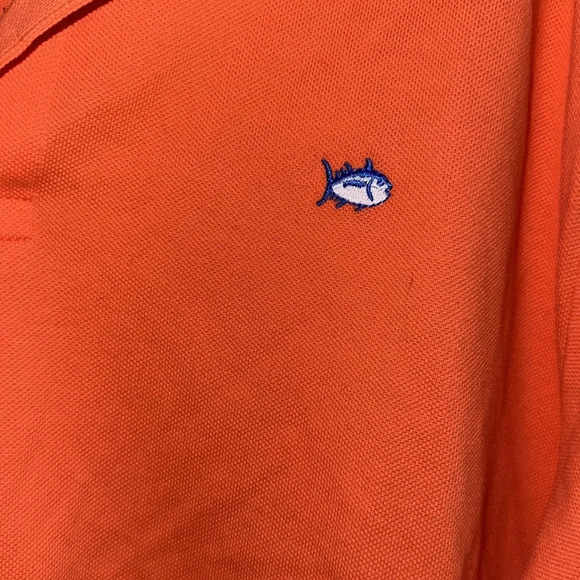 Southern Tide Short Sleeve Orange Polo Shirt Size XL - Picture 8 of 8